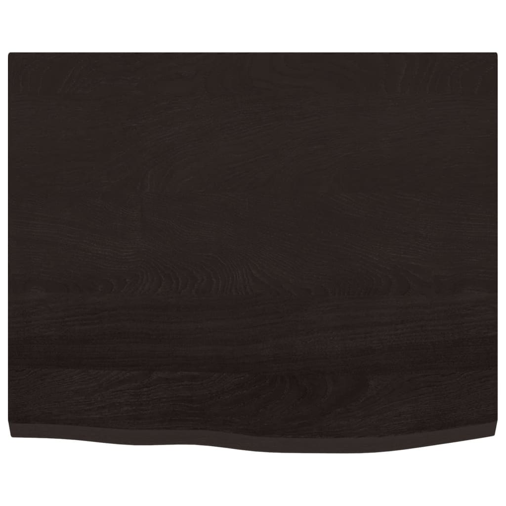 vidaXL Tablero de mesa madera roble tratada marrón oscuro 60x50x2 cm