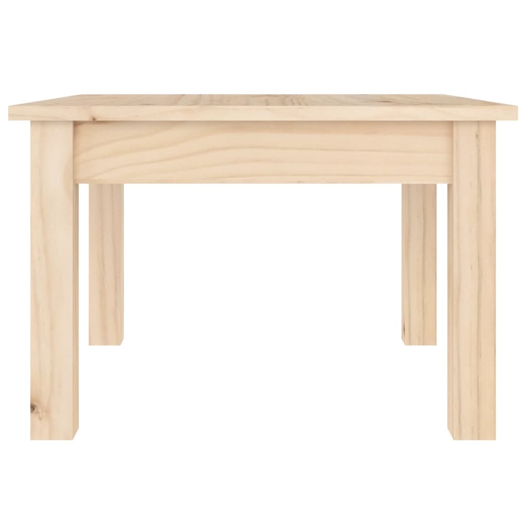 vidaXL Mesa de centro de madera maciza de pino 45x45x30 cm