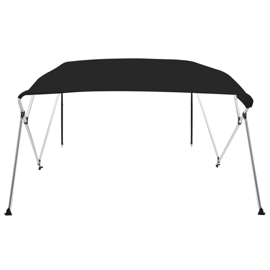 vidaXL Toldo bimini de 4 arcos gris 236x228x127 cm