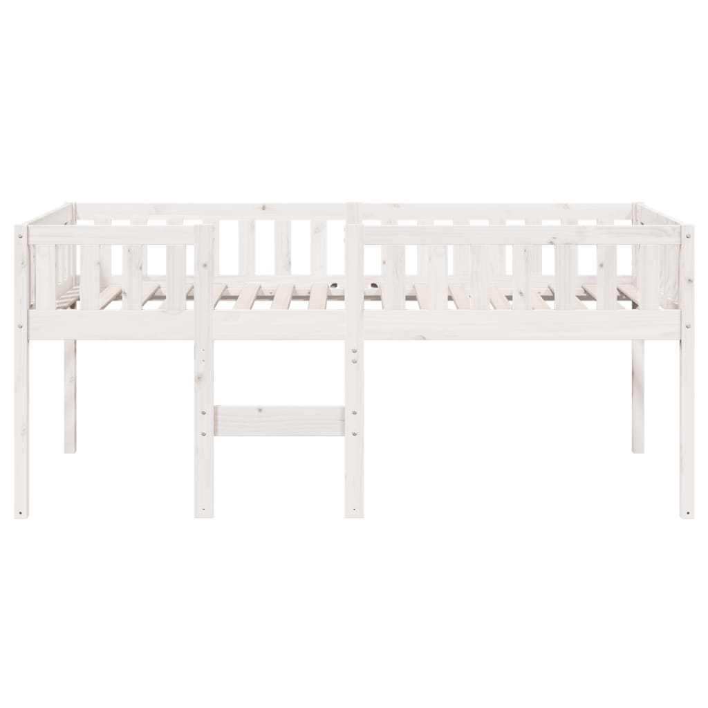 vidaXL Cama para niños sin colchón madera maciza pino blanca 75x190 cm