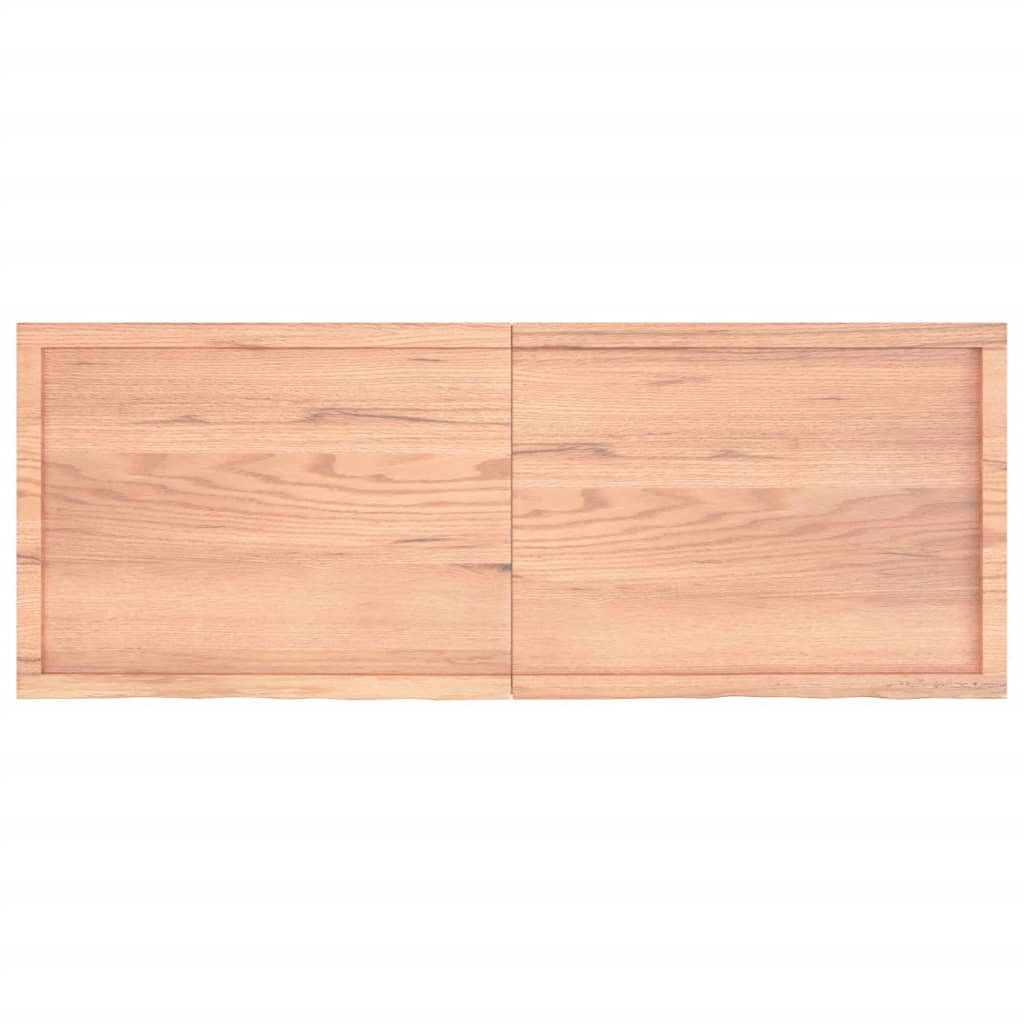 vidaXL Estante pared madera roble tratada marrón claro 160x60x(2-4) cm