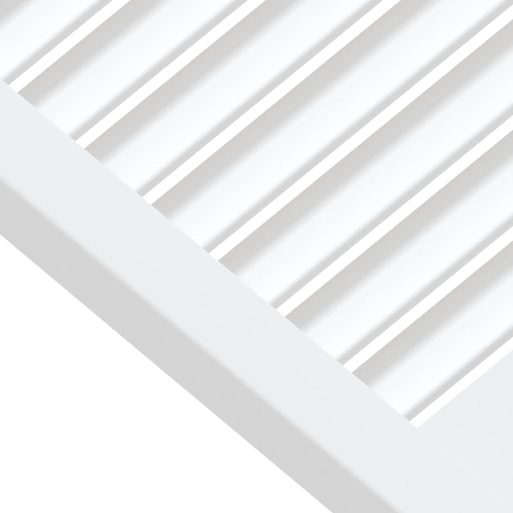 vidaXL Puerta de armario de lamas madera pino blanco 39,5x39,4 cm