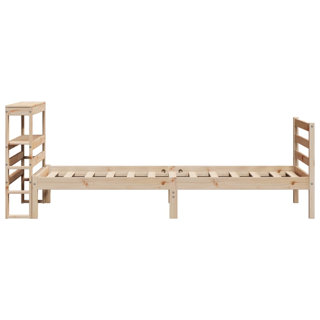 vidaXL Estructura de cama sin colchón madera maciza de pino 90x200 cm