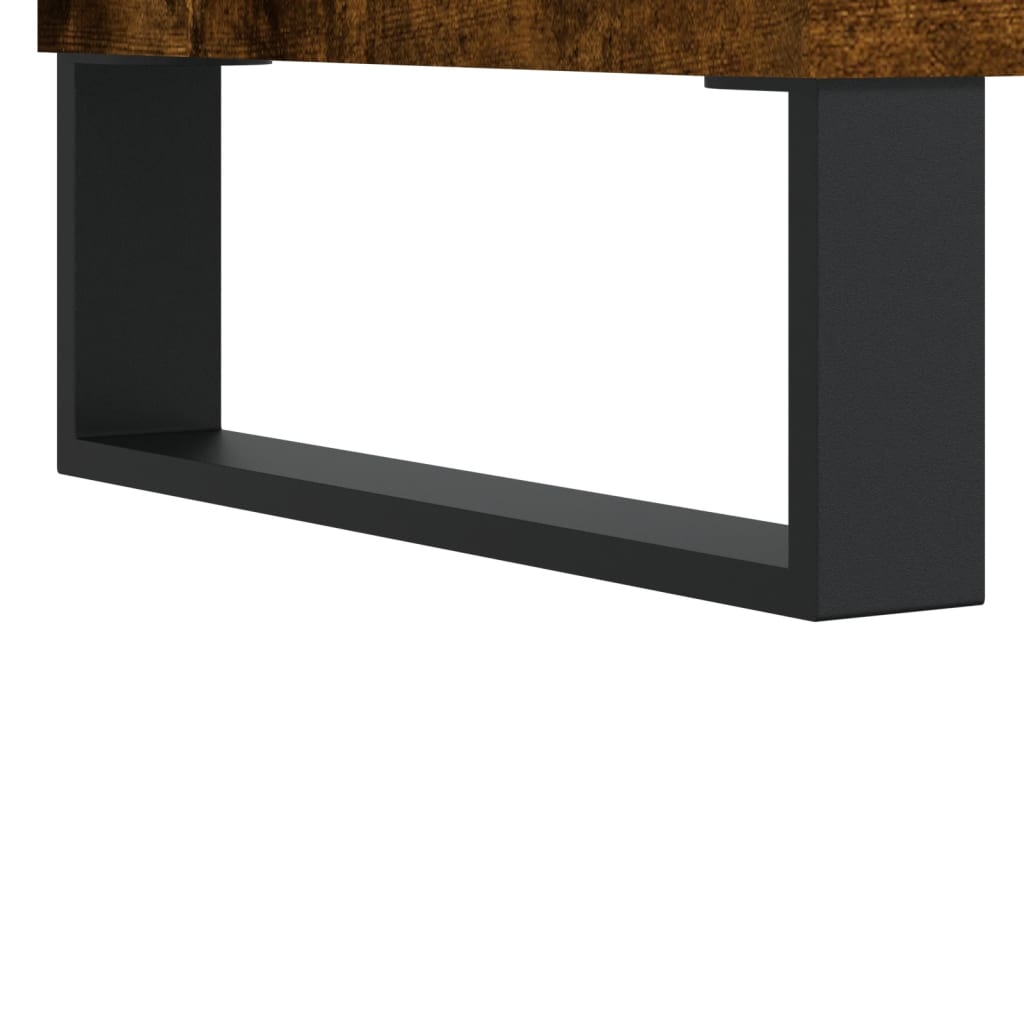 vidaXL Mueble para TV madera contrachapada roble ahumado 80x36x50 cm