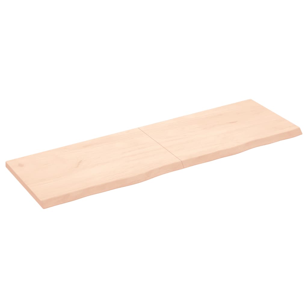 vidaXL Tablero de mesa madera maciza roble sin tratar 160x50x(2-4) cm