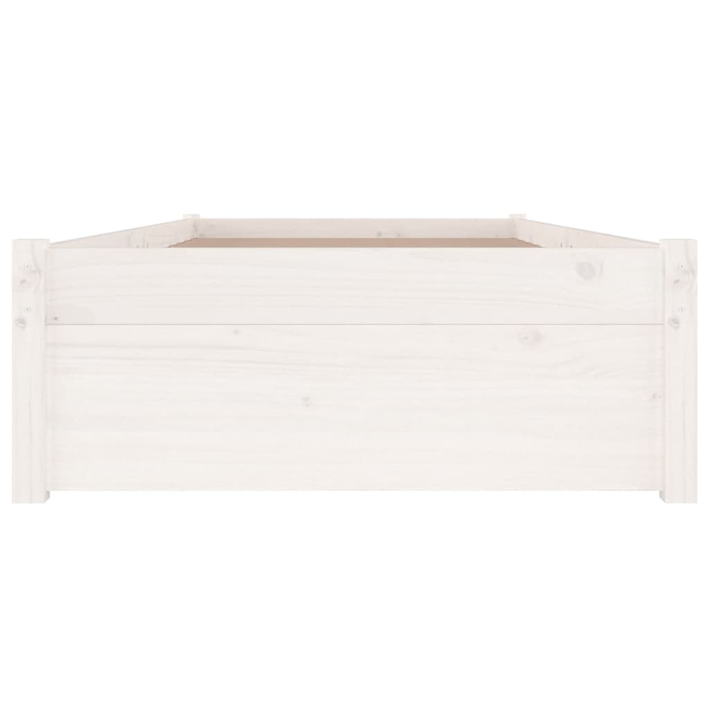 vidaXL Estructura de cama con cajones blanco 75x190 cm