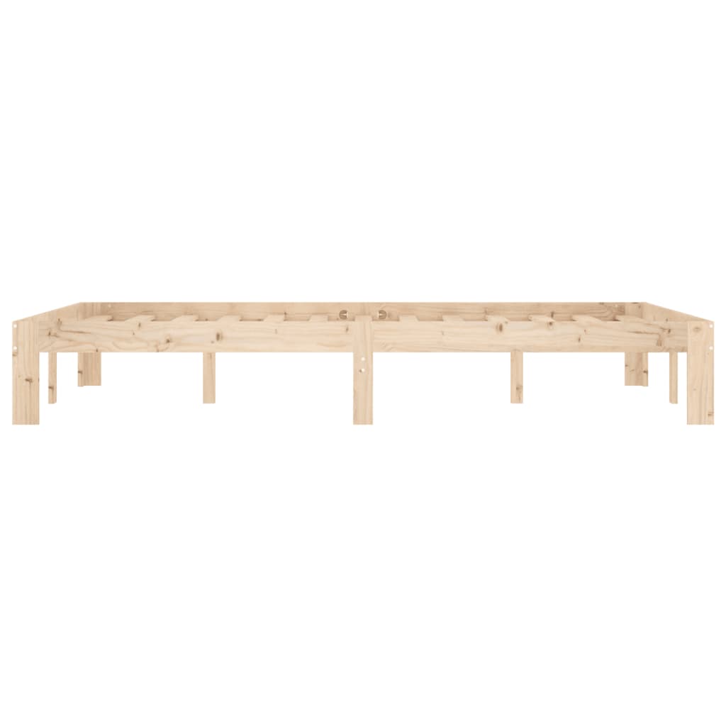 vidaXL Estructura de cama sin colchón madera de pino maciza 120x200 cm