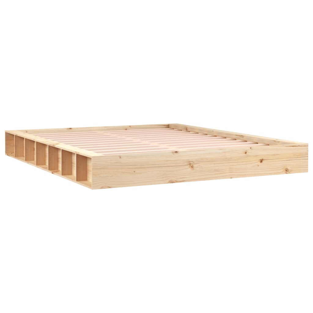 vidaXL Estructura de cama de madera maciza 140x200 cm