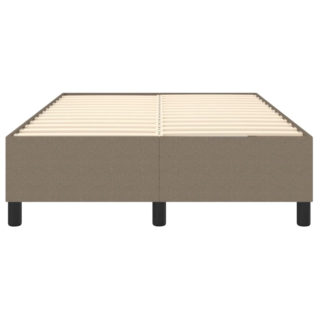 vidaXL Estructura de cama de tela gris taupe 120x200 cm