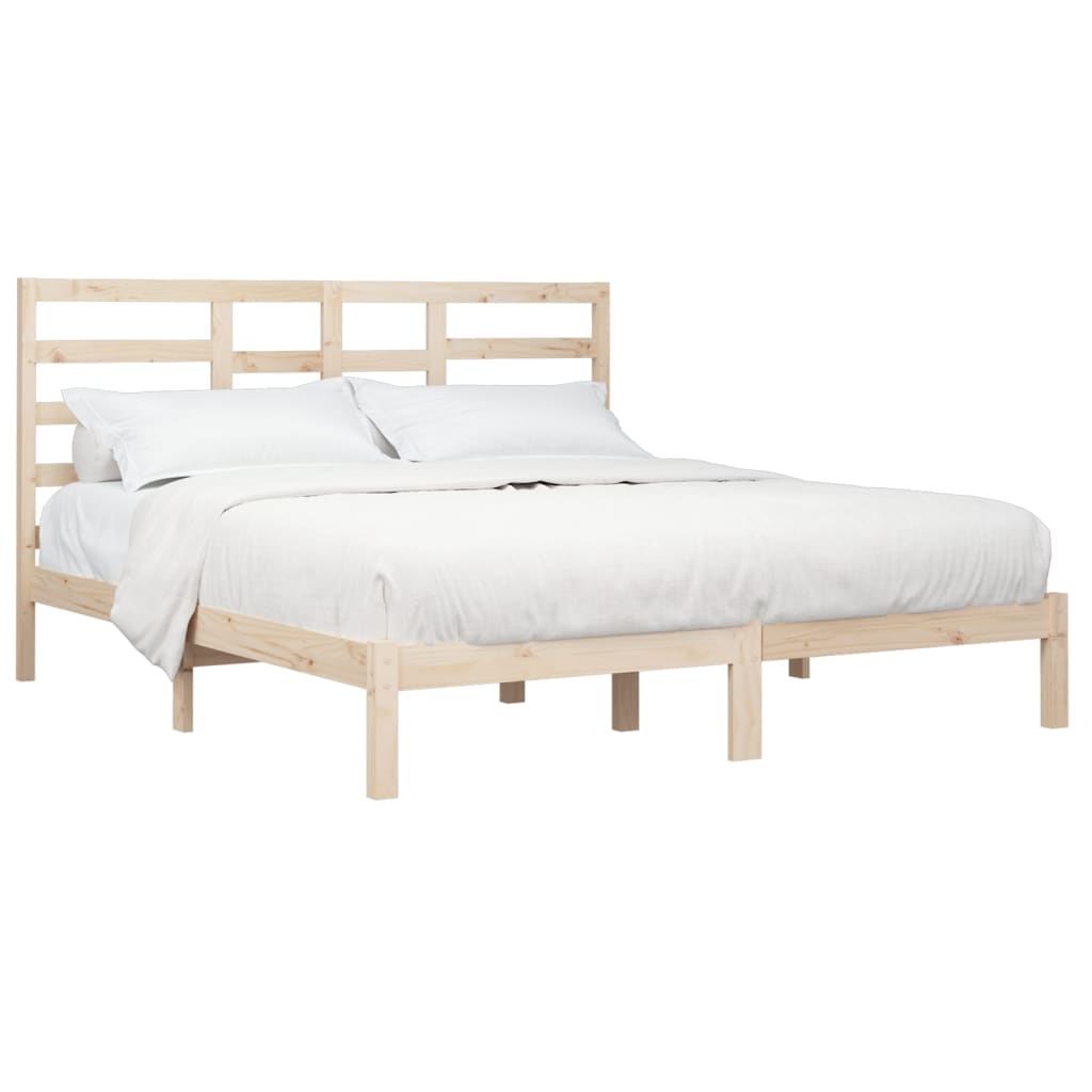 vidaXL Estructura de cama sin colchón madera maciza 180x200 cm