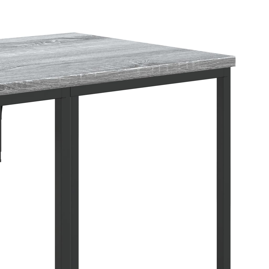 vidaXL Perchero con estantes madera de ingeniería gris Sonoma