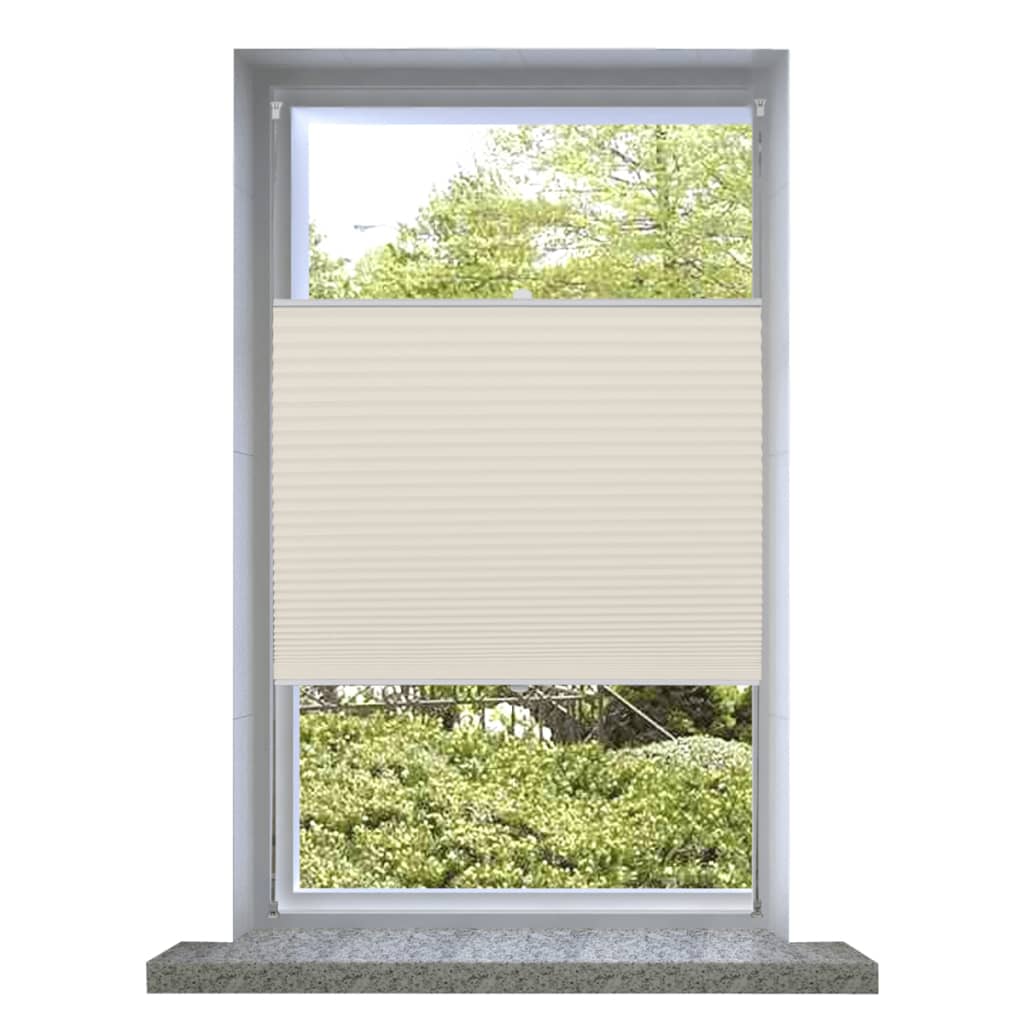 Plisé Para Ventana Persiana 70X125cm Crema