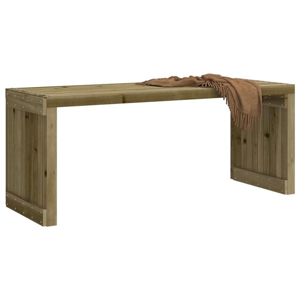 vidaXL Banco jardín extensible madera impregnada pino 212,5x40,5x45 cm