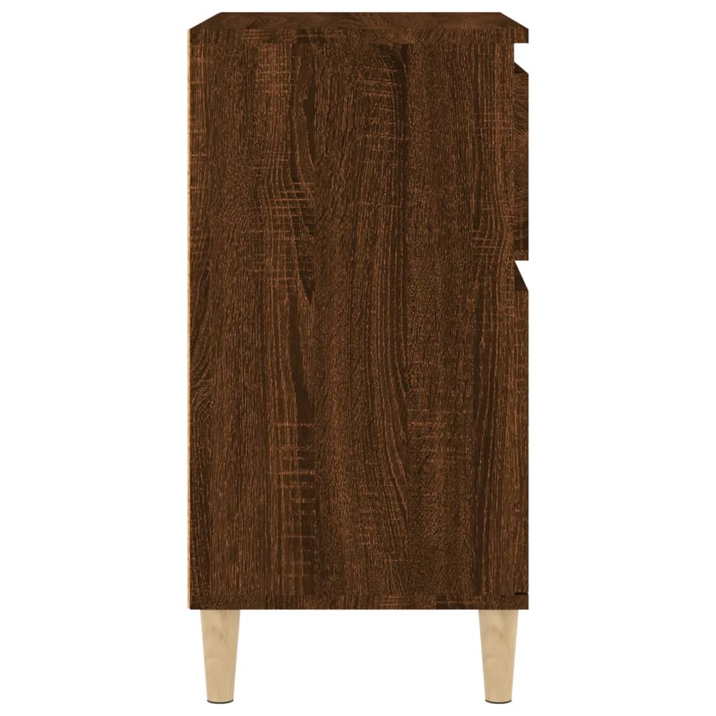 vidaXL Aparador madera contrachapada marrón roble 60x35x70 cm