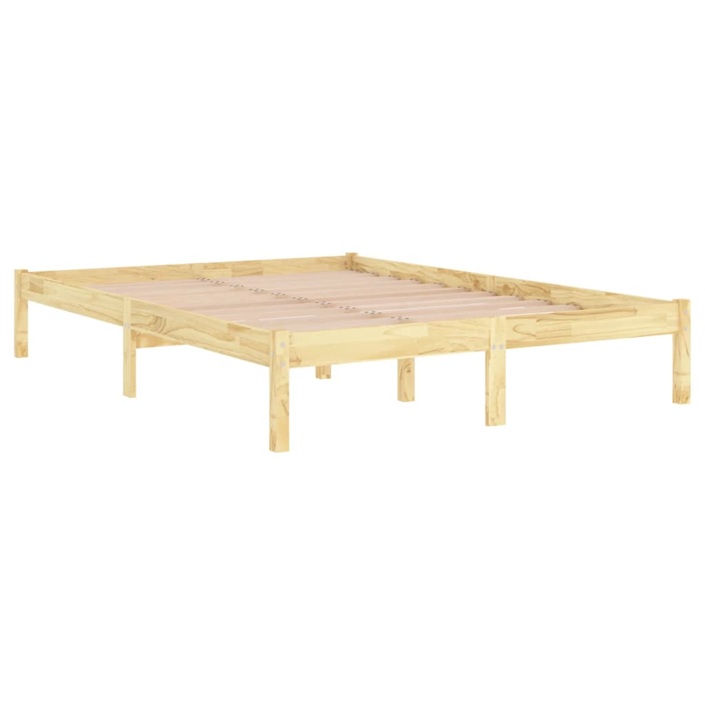 vidaXL Estructura de cama madera maciza de pino 160x200 cm