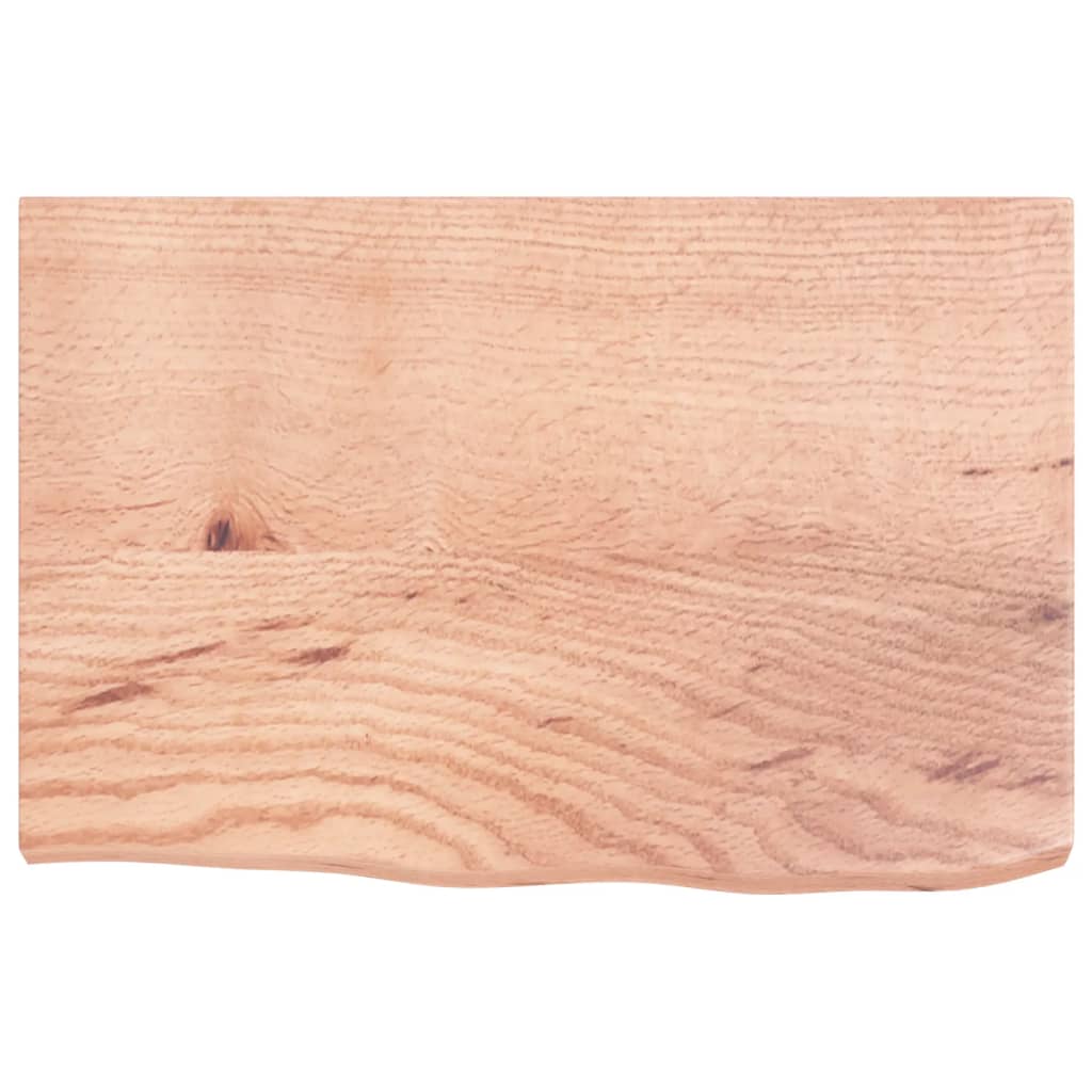 vidaXL Estante pared madera roble tratada marrón claro 60x40x(2-4) cm