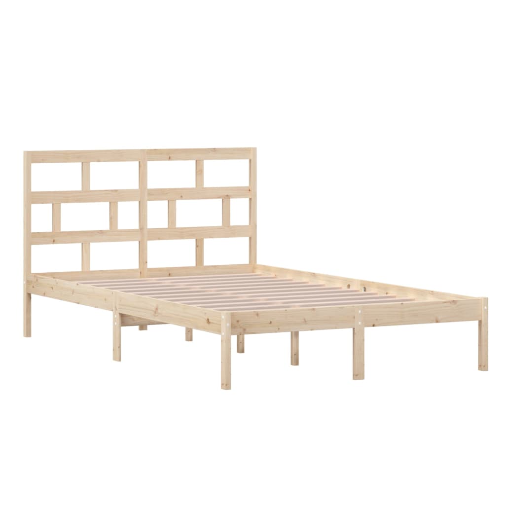 vidaXL Estructura de cama madera maciza de pino 120x200 cm