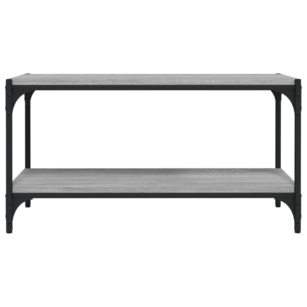 vidaXL Mueble para TV contrachapada y acero gris Sonoma 80x33x41 cm