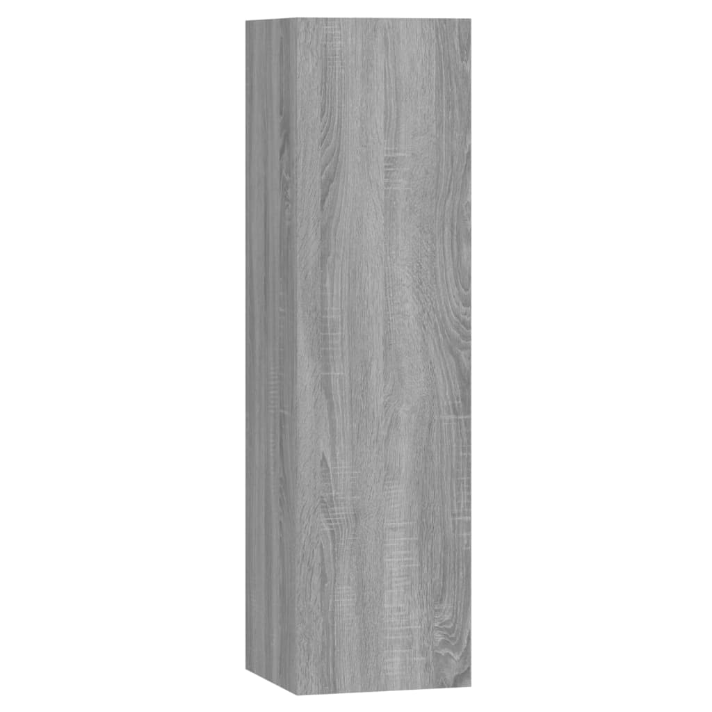 vidaXL Set de muebles para TV 7 pzas madera contrachapada gris Sonoma