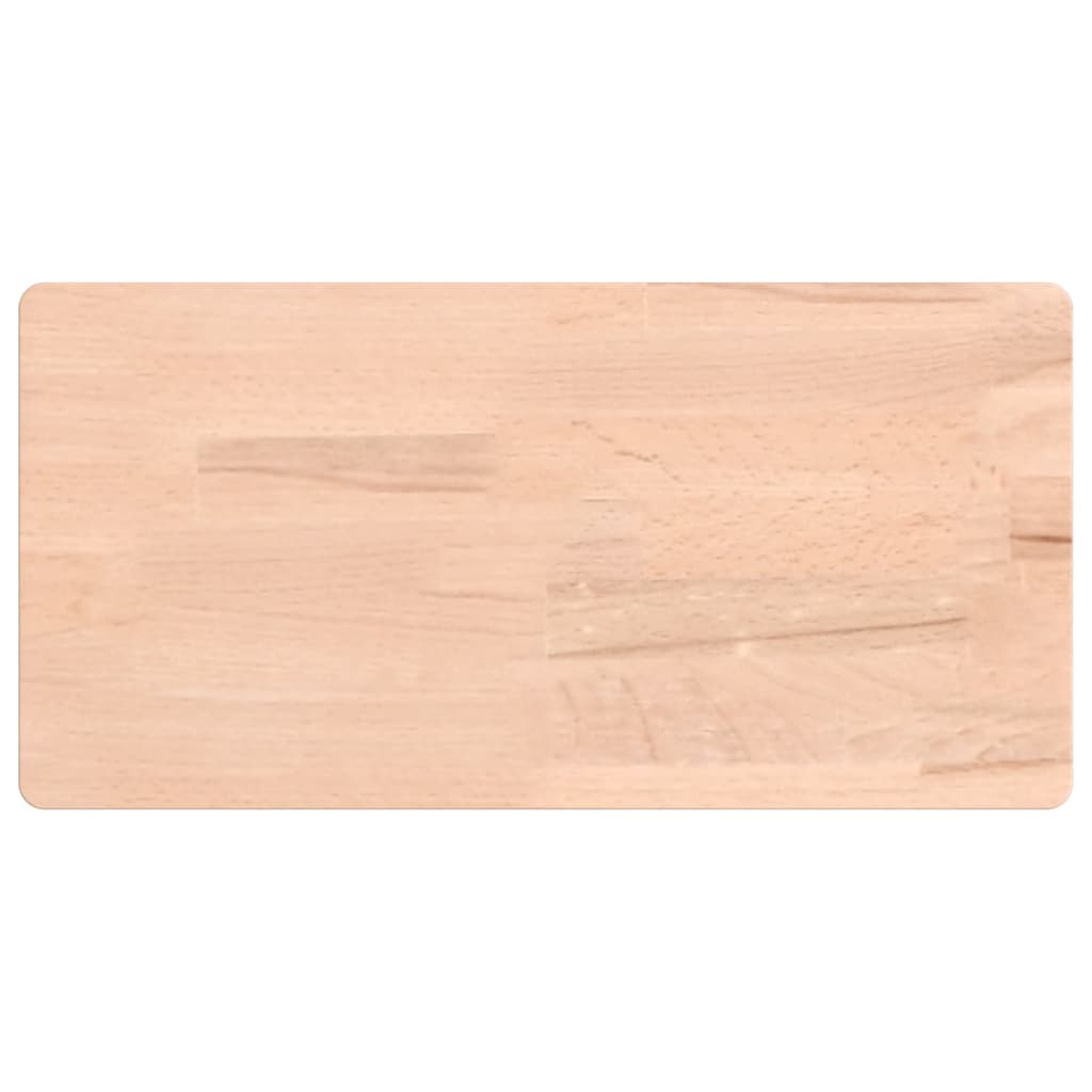 vidaXL Estante de pared madera maciza de haya 40x20x4 cm