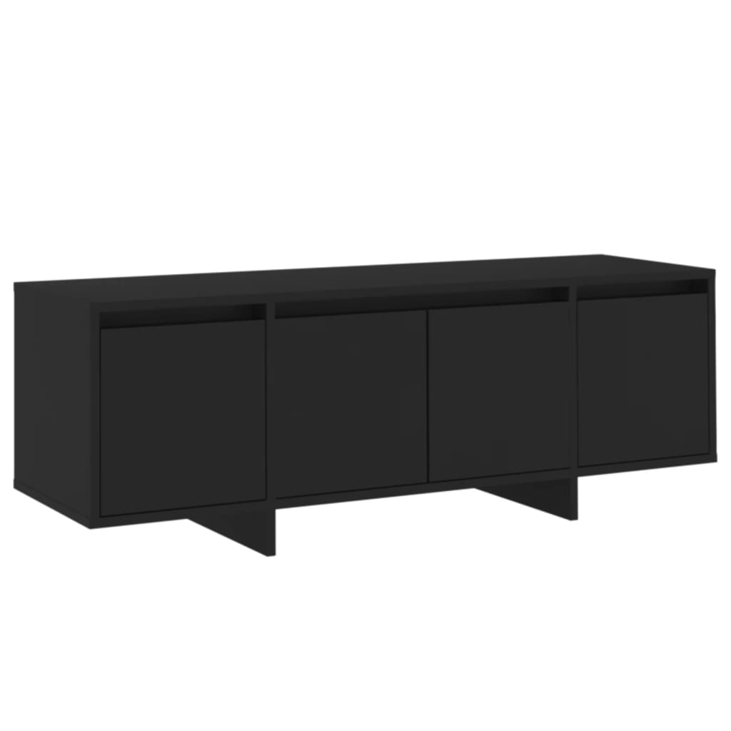 vidaXL Mueble para TV madera contrachapada negro 120x30x40,5 cm