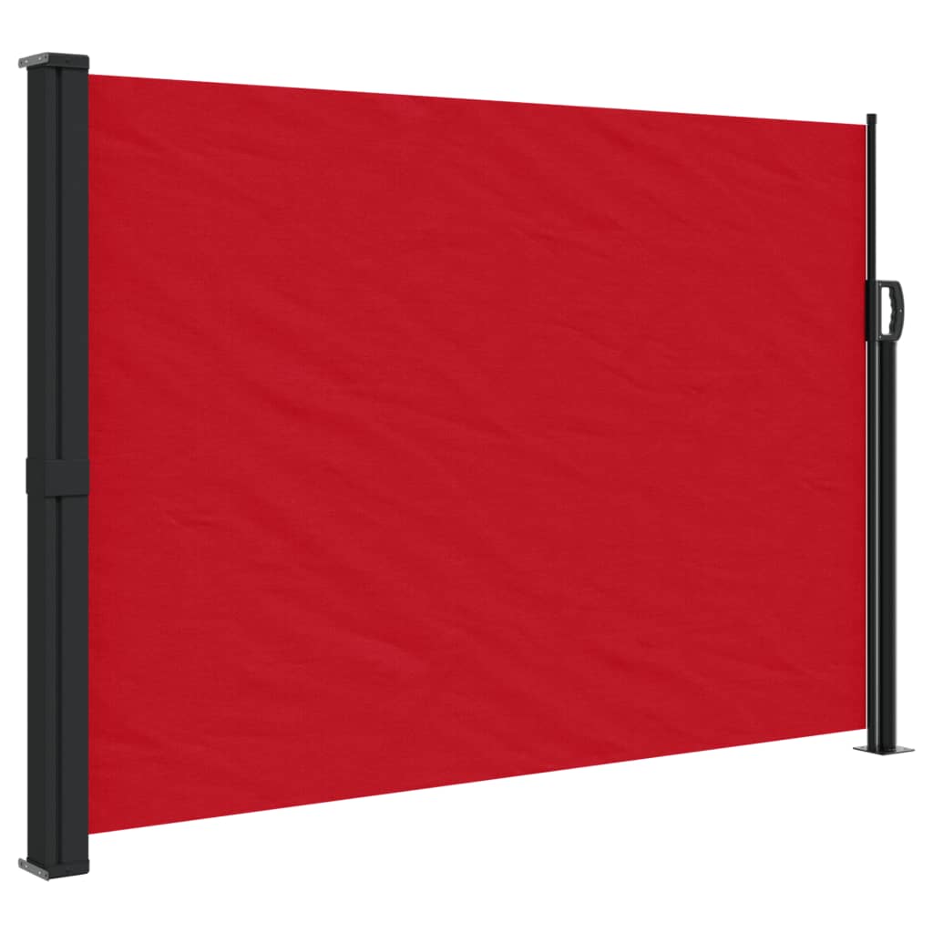 vidaXL Toldo lateral retráctil rojo 140x500 cm