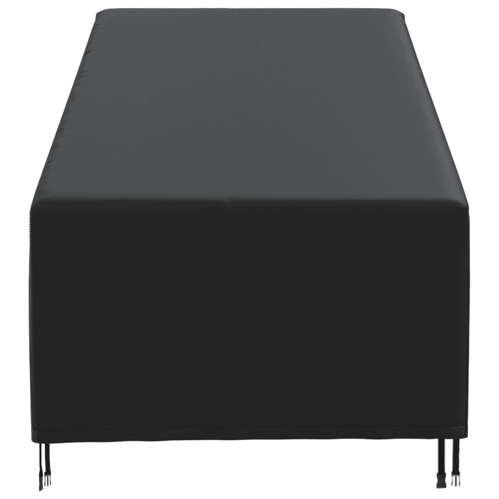 vidaXL Cubierta para tumbona Oxford 420D negro 210x80x45/75 cm