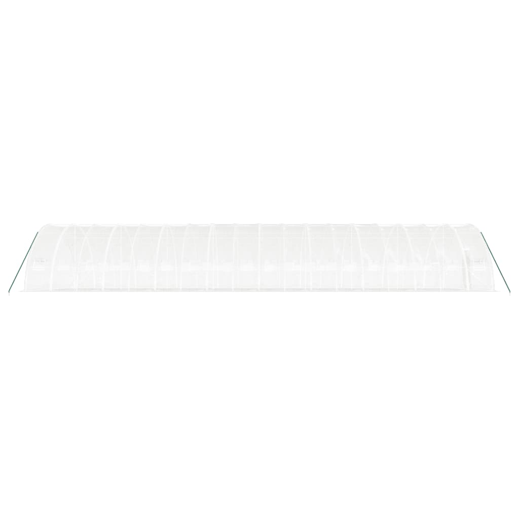 vidaXL Invernadero con estructura de acero blanco 108 m² 18x6x2,85 m