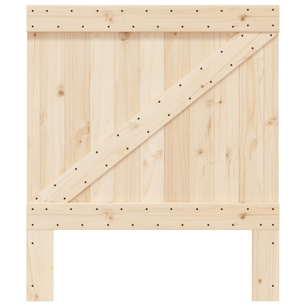 vidaXL Cabecero de madera maciza de pino 90x104 cm