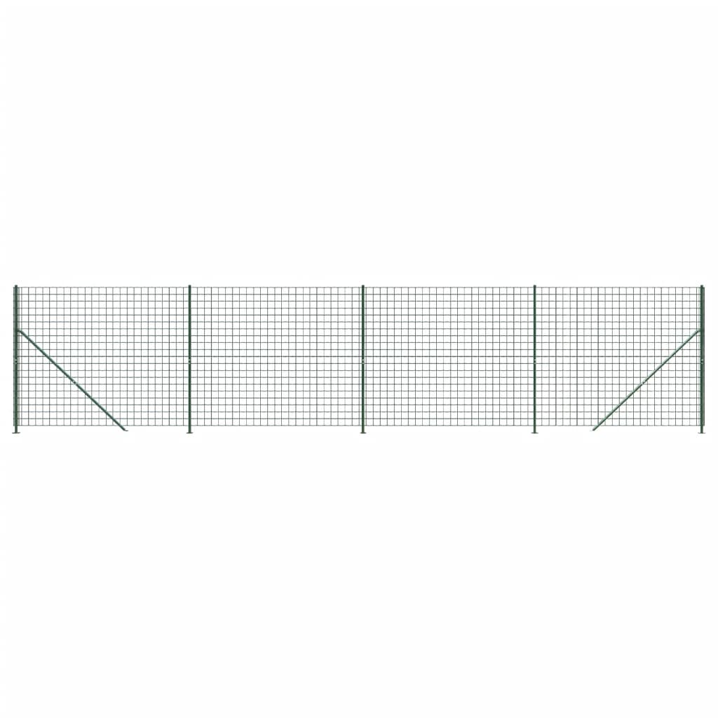 vidaXL Cerca de alambre con brida verde 1,8x10 m