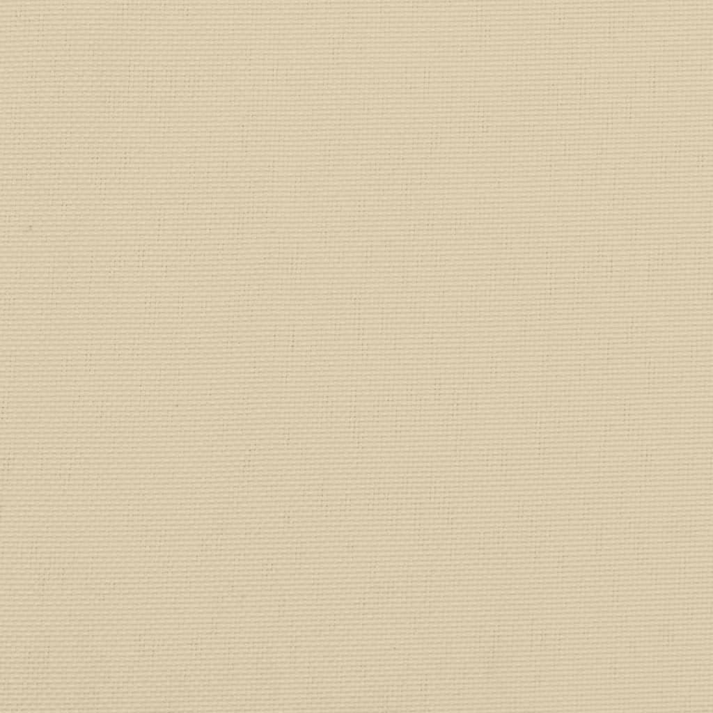 vidaXL Cojines de banco de jardín 2 uds tela Oxford beige 200x50x7 cm