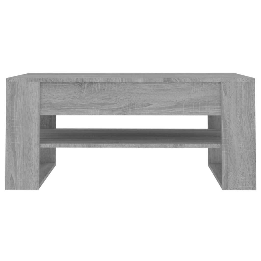 vidaXL Mesa de centro madera de ingeniería gris Sonoma 102x55x45 cm