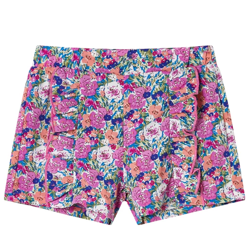 Pantalón corto infantil rosa fucsia 104