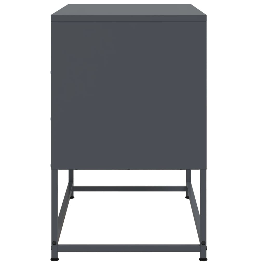 vidaXL Mueble para TV de acero gris antracita 68,5x39x60,5 cm