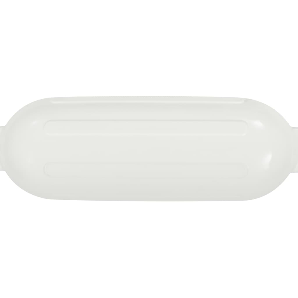 vidaXL Parachoques para barco 4 unidades PVC blanco 41x11,5 cm