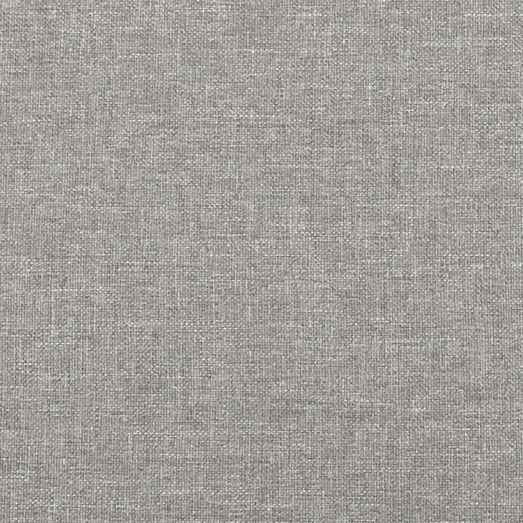 vidaXL Cabecero de tela gris claro 203x23x78/88 cm