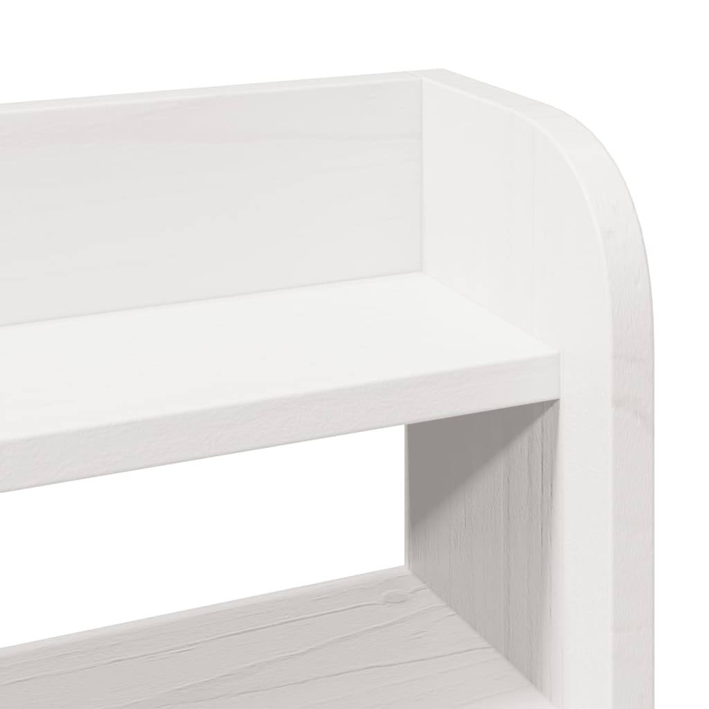 vidaXL Estructura de cama sin colchón madera maciza blanca 75x190 cm