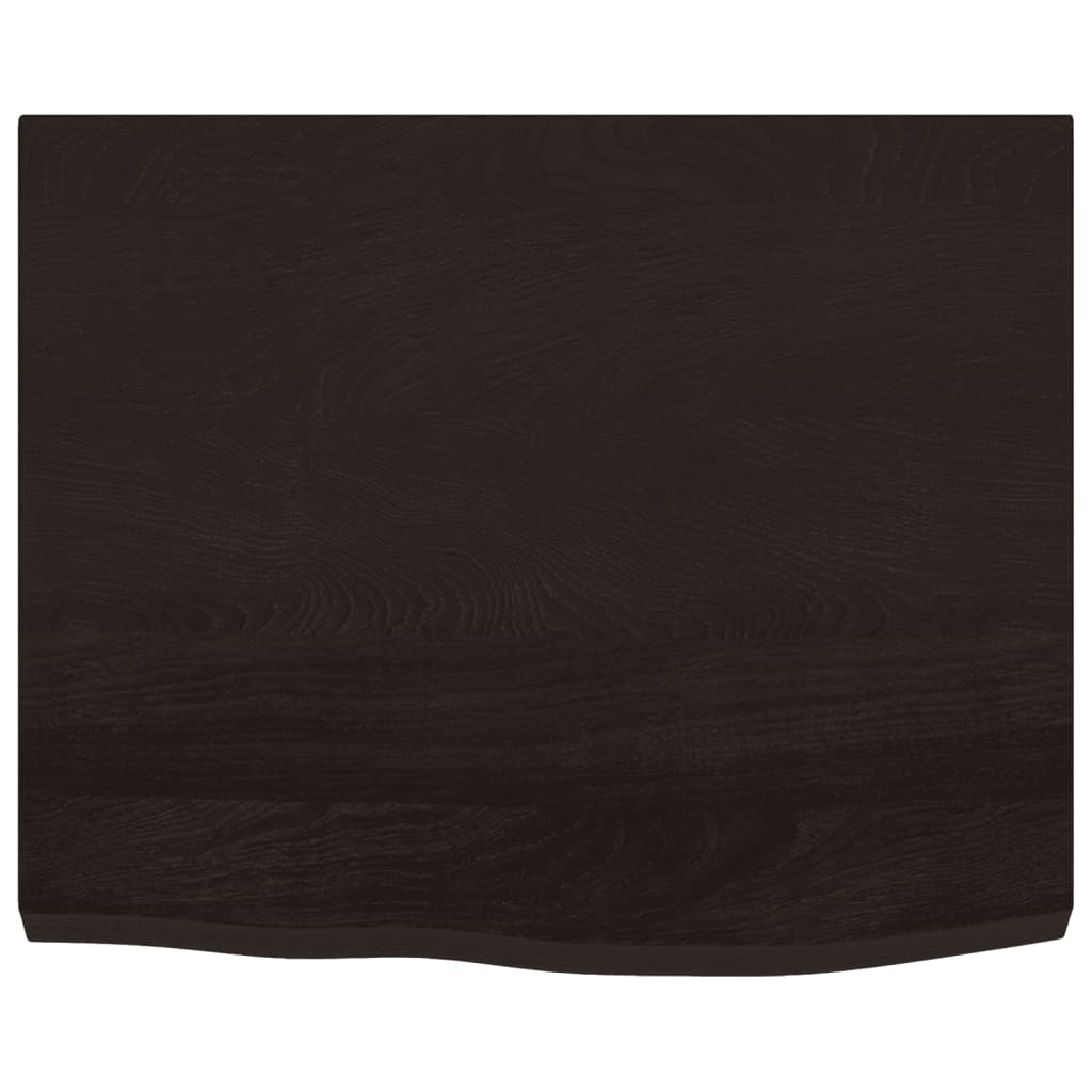 vidaXL Estante pared madera roble tratada marrón oscuro 60x50x(2-4) cm