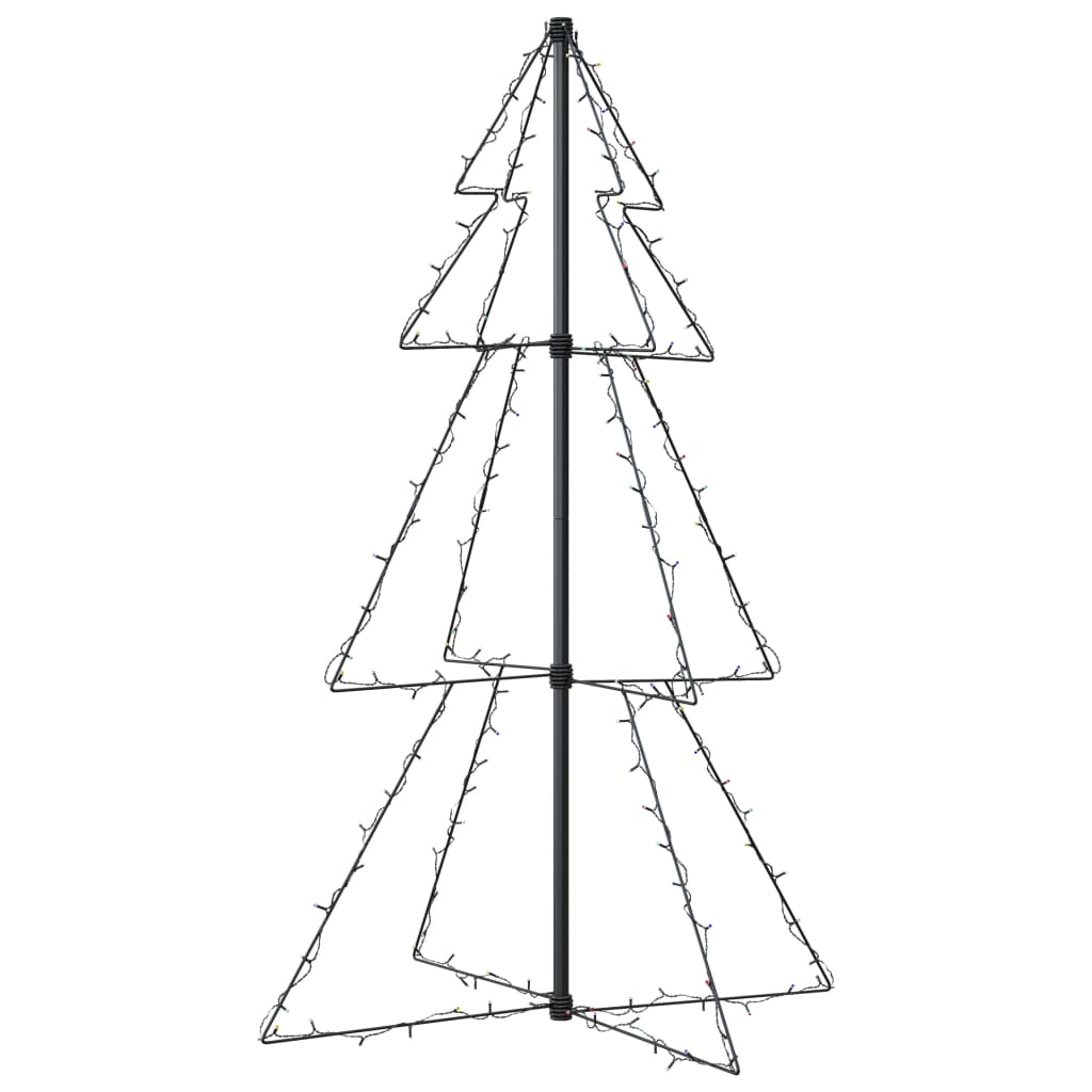 vidaXL Árbol de Navidad 160 LEDs interior y exterior 78x120 cm