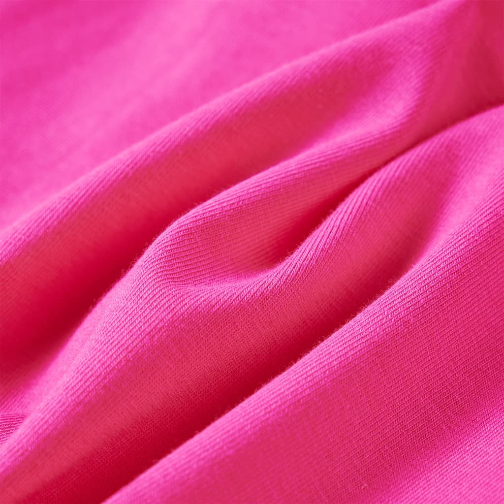 Camiseta infantil de manga larga rosa oscuro 92