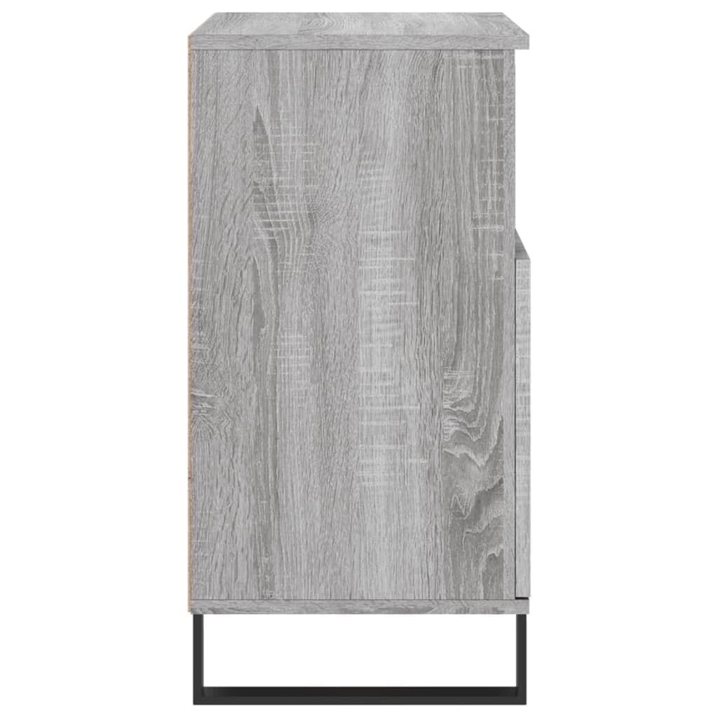 vidaXL Aparador de madera contrachapada gris Sonoma 60x35x70 cm