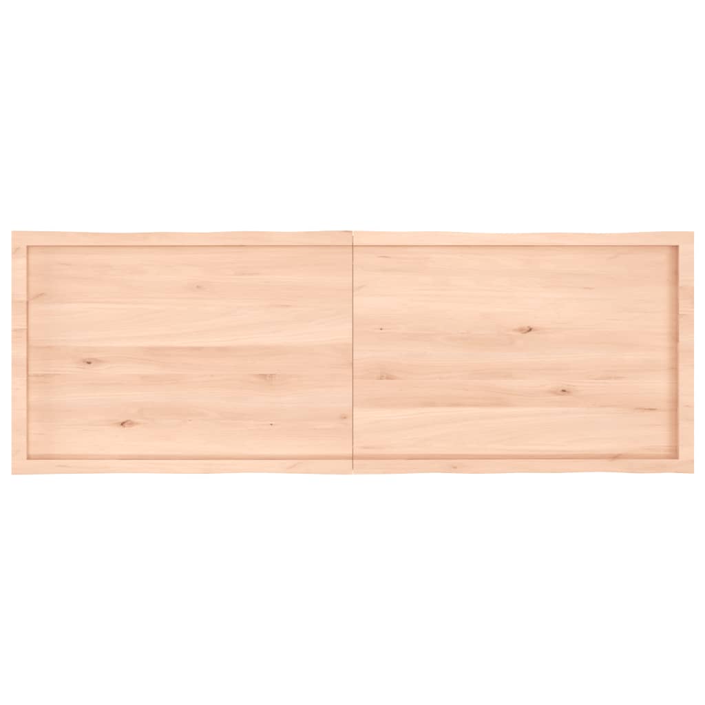 vidaXL Tablero de mesa madera maciza borde natural 180x60x(2-6) cm