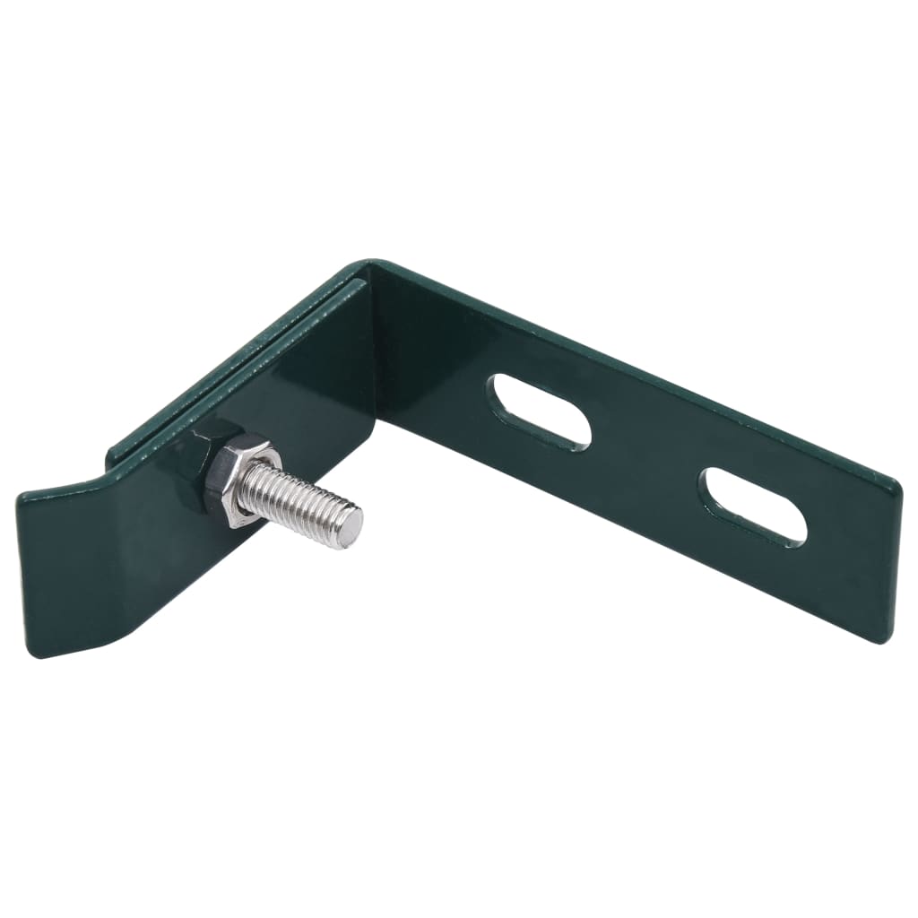 vidaXL Conector de esquina para pared 10 sets verde