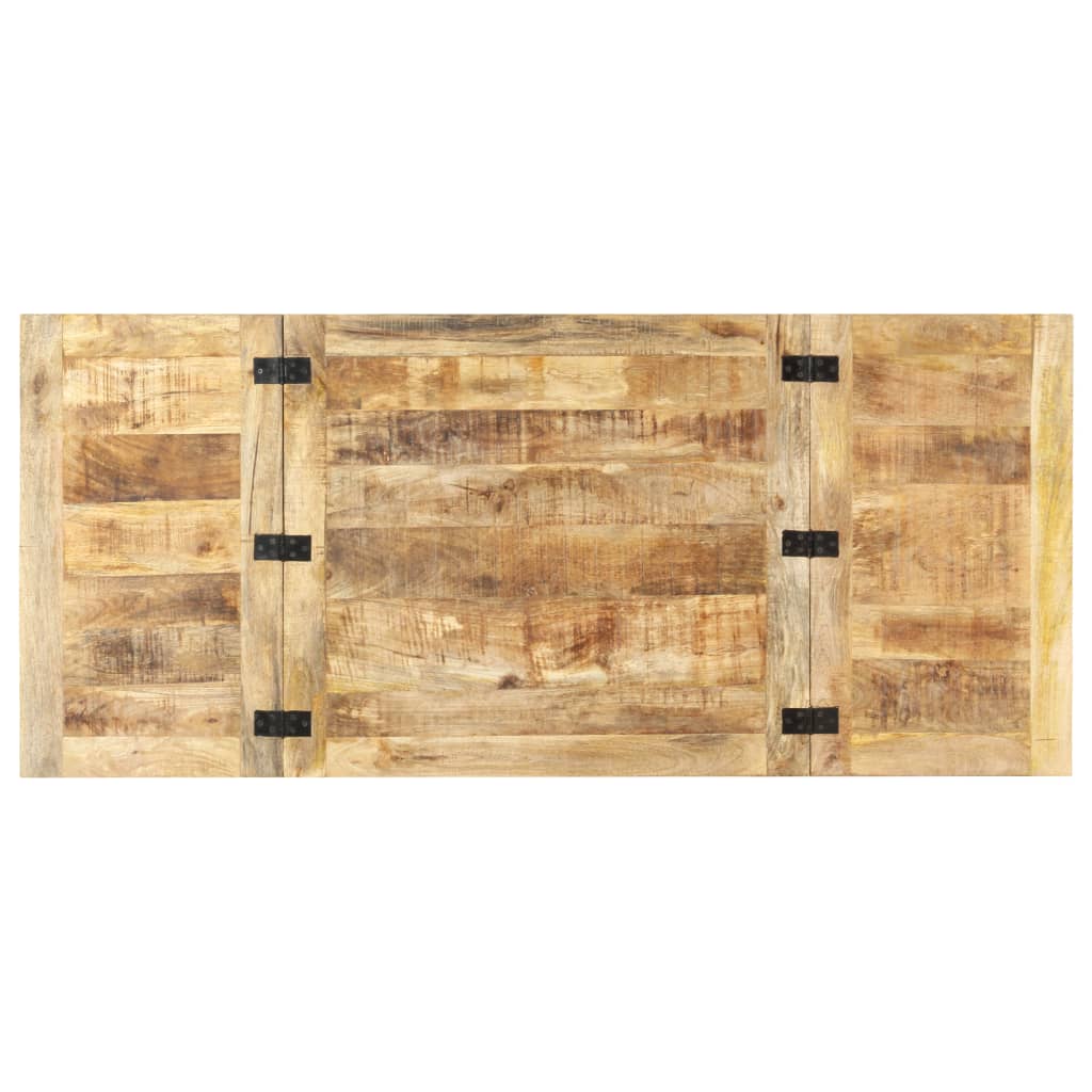 vidaXL Mesa de centro extensible madera maciza de mango 160x70x45 cm