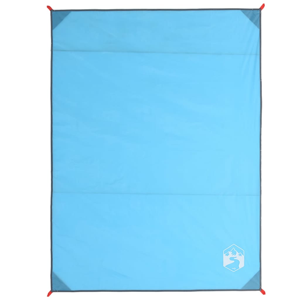 vidaXL Manta de picnic con piquetas azul 205x155 cm