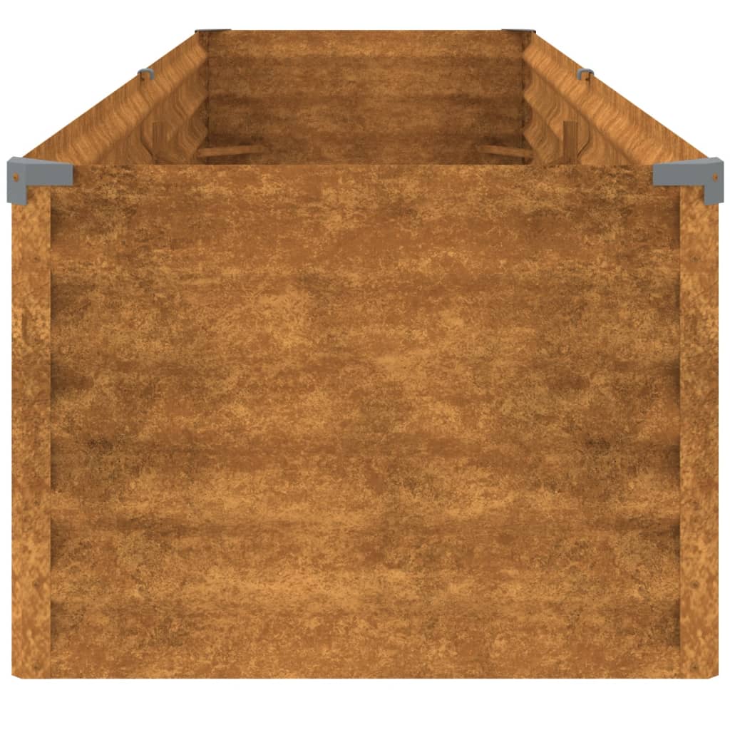 vidaXL Jardinera acero corten 194x50x36 cm