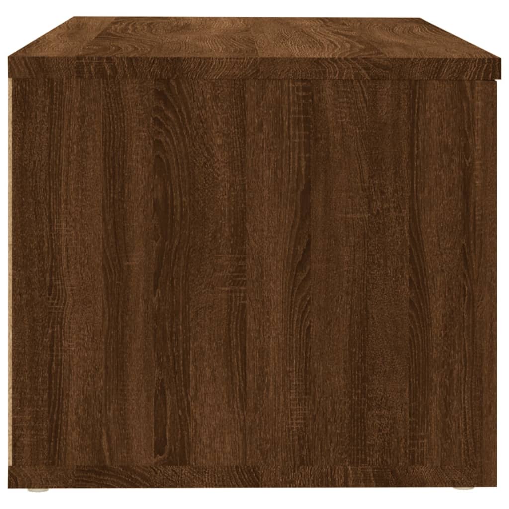 vidaXL Mueble TV madera contrachapada color marrón roble 80x34x30 cm