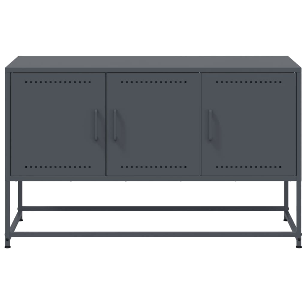 vidaXL Mueble para TV de acero gris antracita 100,5x39x60,5 cm