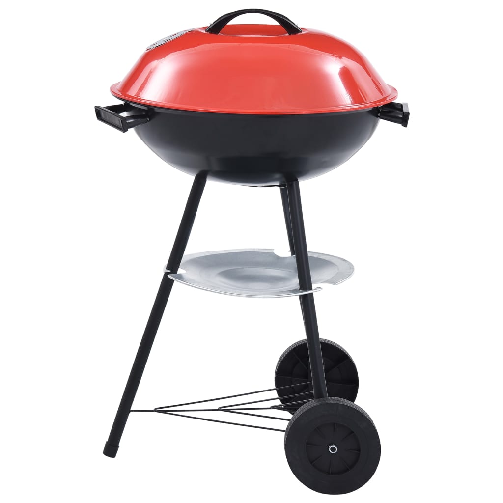 vidaXL Barbacoa de carbón portátil con ruedas XXL 44 cm