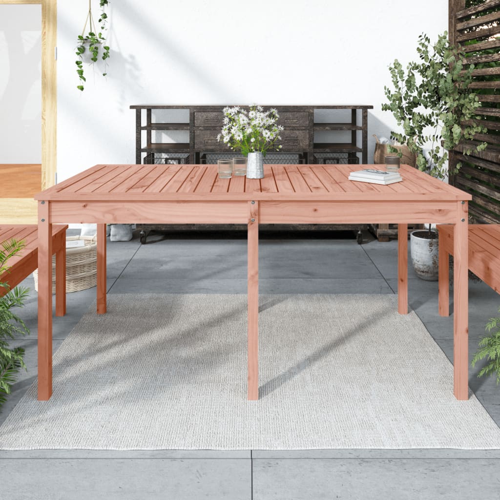 vidaXL Mesa de jardín madera maciza Douglas 159,5x82,5x76 cm